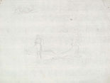 TOMMASO MINARDI, A Sketch for 'Tasso Medita la Figura della Bellezza', black chalk